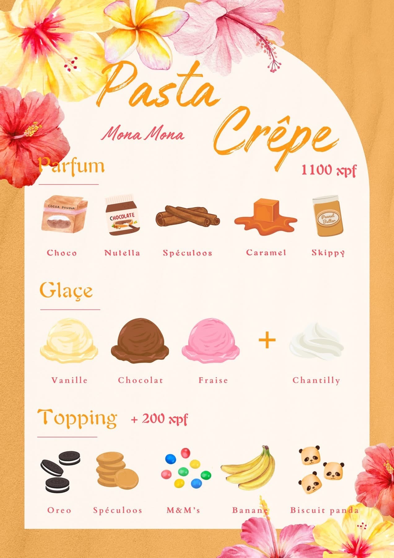 Moorea Grill — Pasta crêpe